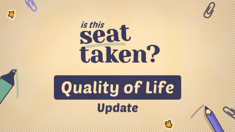 Is This Seat Taken? Announces Game Fixes and Enhancements - Streamlined Progression, Enhanced User Experience