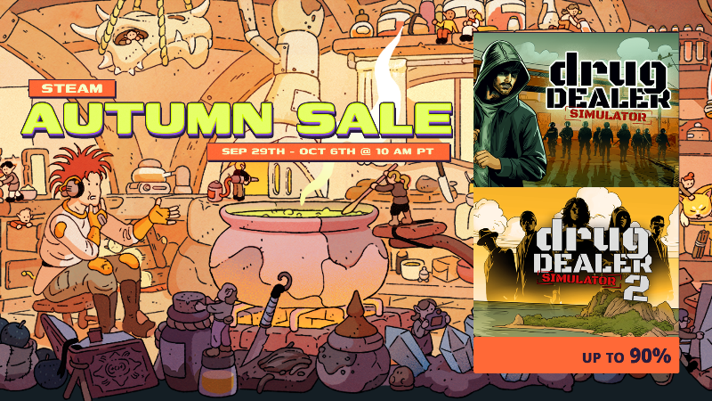 Drug Dealer Simulator Launches Co-op Sequel DDS2 with Historic Discounts During Steam Autumn Sale