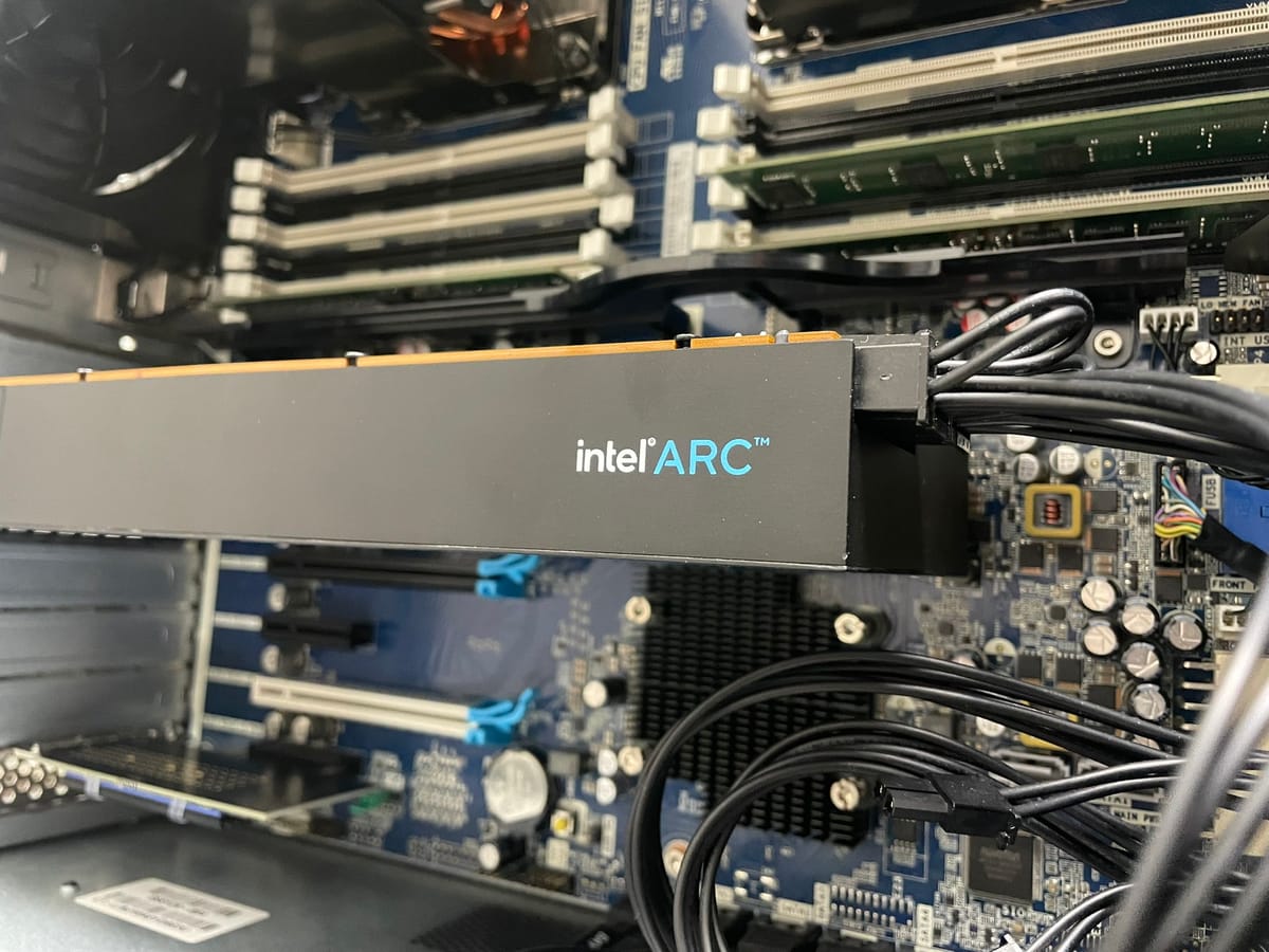 Intel Arc A750 GPU Sample with Enhanced Specifications Unveiled